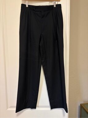 🖤Brooks Brothers Vintage Black Tuxedo Classic Pleated Front Pants🖤